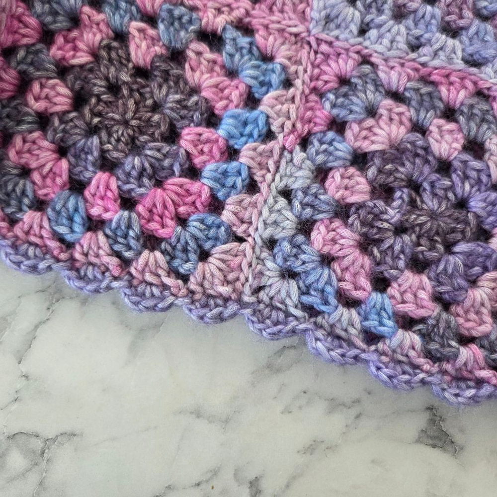 Handmade Pastel Crochet Granny Square Knit Shorts Medium Festival Grannycore - Picture 4 of 8